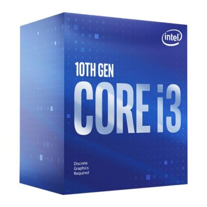 02042024660b4bd04c574 Intel Core I3-10100F CPU, 1200, 3.6 GHz (4.3 Turbo), Quad Core, 65W, 14nm, 6MB Cache, Comet Lake, No Graphics - Black Antler