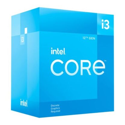 02042024660b4bd20e2a5 Intel Core i3-12100F CPU, 1700, 3.3 GHz (4.3 Turbo), Quad Core, 58W, 12MB Cache, Alder Lake, No Graphics - Black Antler