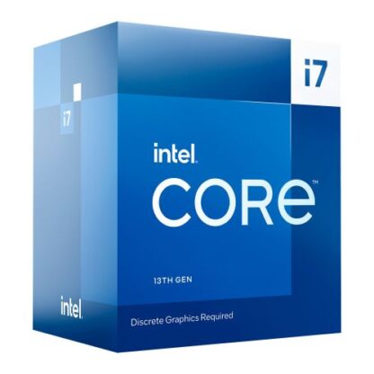 02042024660b4c54ad027 Intel Core i7-13700F CPU, 1700, 2.1 GHz (5.2 Turbo), 16-Core, 65W (219W Turbo), 10nm, 30MB Cache, Raptor Lake, No Graphics - Black Antler