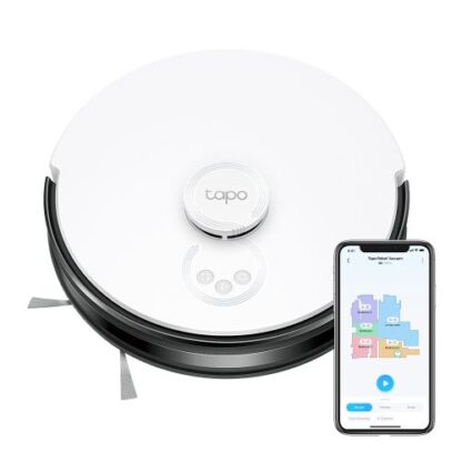 02042024660b4f577f84a TP-LINK (TAPO RV30C) LiDAR Navigation Robot Vacuum, 4200Pa Hyper Suction, 3-Hour Battery, Auto-Charging, Voice/Remote Control - Black Antler