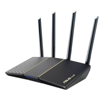 02042024660b508071861 Asus (RT-AX57) AX3000 Dual Band Wi-Fi 6 Extendable Router, Free Network Security, Built-in VPN, Gaming & Streaming, AiMesh - Black Antler