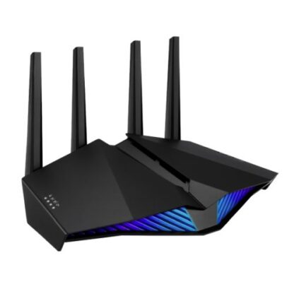 02042024660b5081bb448 Asus (RT-AX82U) AX5400 (574+4804Mbps) Wireless Dual Band RGB Wi-Fi 6 Router, Mobile Game Mode, 802.11ax, AiMesh, Lifetime Free Internet Security - Black Antler