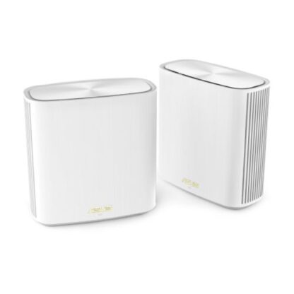 02042024660b51acdcaac Asus (ZenWiFi XD6) AX5400 Dual-Band Wi-Fi 6 Routers, 2 Pack, 3x GB LAN, GB WAN, AiMesh Tech, Tri-Core Processor, White - Black Antler