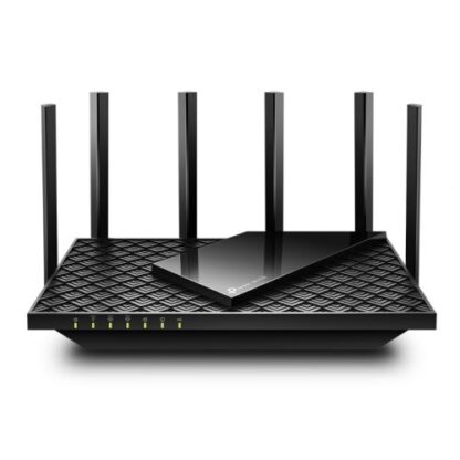 02042024660b52dc80c18 TP-LINK (Archer AXE75) AXE5400 Wi-Fi 6E Tri-Band GB Router, OneMesh, USB, Ultra-Low Latency, OFDMA, HomeShield, Alexa Voice Control - Black Antler