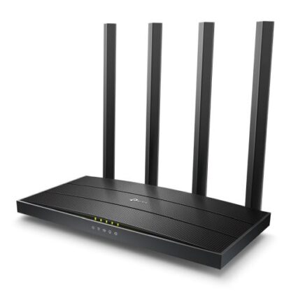 02042024660b52df1b7ff TP-LINK (Archer C80) AC1900 (600+1300) Wireless Dual Band GB Cable Router, 4-Port, 3x3 MIMO, MU-MIMO - Black Antler