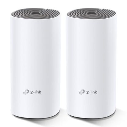02042024660b540547e5a TP-LINK (DECO E4) Whole-Home Mesh Wi-Fi System, 2 Pack, Dual Band AC1200, 2 x LAN on each Unit - Black Antler