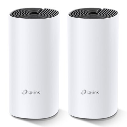 02042024660b54068d27f TP-LINK (DECO M4) Whole-Home Mesh Wi-Fi System, 2 Pack, Dual Band AC1200, MU-MIMO, 2 x LAN on each Unit - Black Antler