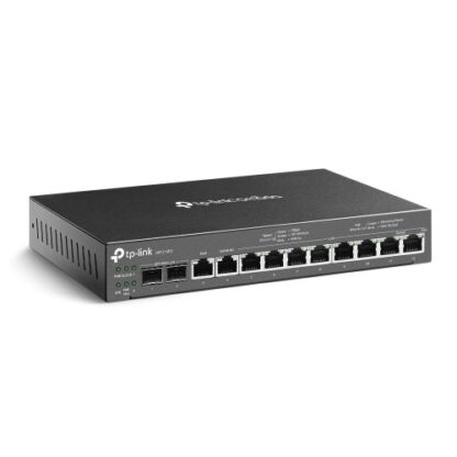 02042024660b55378d7a8 TP-LINK (ER7212PC) Omada 3-in-1 Gigabit VPN Router - Router + PoE Switch + Omada Controller, 12 Ports, Up to 4x WAN - Black Antler