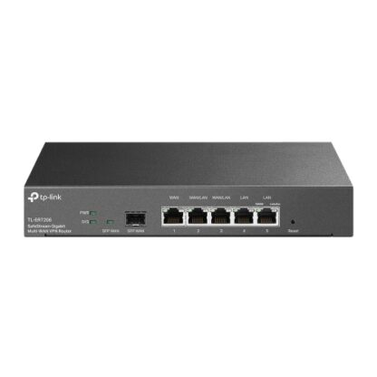 02042024660b557a65d6f TP-LINK (TL-ER7206) SafeStream Gigabit Multi-WAN VPN Router, Omada SDN, 5x GB LAN, Up to 4x WAN, SFP Port, Abundant Security Features - Black Antler