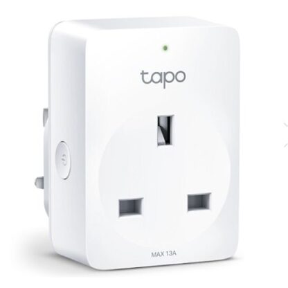 02042024660b5724d3e85 TP-LINK (TAPO P100) Mini Smart Wi-Fi Socket, Remote Access, Scheduling, Away Mode, Voice Control - Black Antler