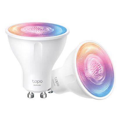 02042024660b572aa05e2 TP-LINK (TAPO L630 2-Pack) Smart Wi-Fi Spotlight (Multicolour), Single Unit, White Tunable, Dimmable, Schedule & Timer, App/Voice Control, GU10 Lamp Base - Black Antler