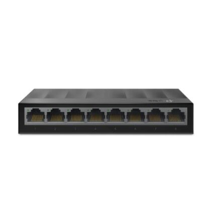 02042024660b58bdef514 TP-LINK (LS108G) 8-Port Gigabit Unmanaged Desktop LiteWave Switch, Steel Case - Black Antler