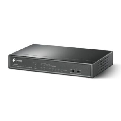 02042024660b5a4a4cd10 TP-LINK (TL-SF1008LP) 8-Port 10/100Mbps Unmanaged Desktop Switch, 4-Port PoE, Intelligent Power, Steel Case - Black Antler