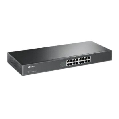 02042024660b5a4ba6010 TP-LINK (TL-SF1016) 16-Port 10/100Mbps Unmanaged Rackmount Switch, 19-inch Steel Case - Black Antler