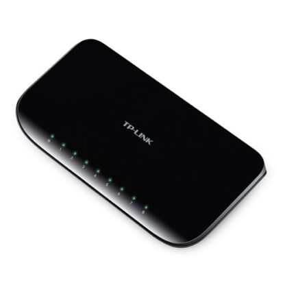 02042024660b5a501ce98 TP-LINK (TL-SG1008D) 8-Port Gigabit Unmanaged Desktop Switch, Plastic Case - Black Antler