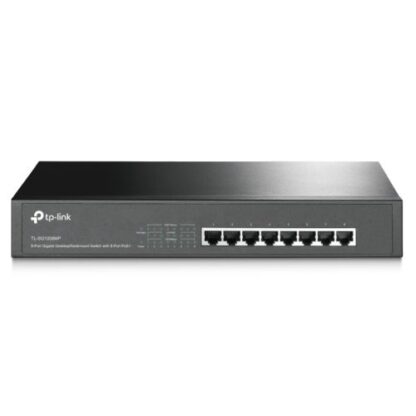 02042024660b5a508c0d8 TP-LINK (TL-SG1008MP) 8-Port Gigabit Unmanaged Desktop/Rackmount Switch, 8-Port PoE+, Metal - Black Antler