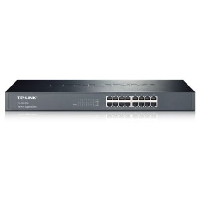 02042024660b5a51738d7 TP-LINK (TL-SG1016) 16-Port Gigabit Unmanaged Rackmount Switch, Steel Case - Black Antler