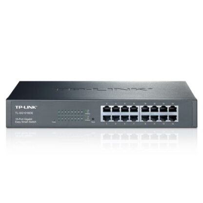 02042024660b5a52558de TP-LINK (TL-SG1016DE) 16-Port Gigabit Easy Smart Switch, Unmanaged, Rackmountable - Black Antler