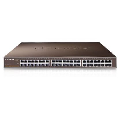 02042024660b5b037385e TP-LINK (TL-SG1048) 48-Port Gigabit Unmanaged Rackmount Switch, Steel Case - Black Antler