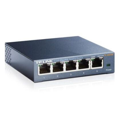 02042024660b5b03df6e1 TP-LINK (TL-SG105) 5-Port Gigabit Unmanaged Desktop Switch, Steel Case - Black Antler