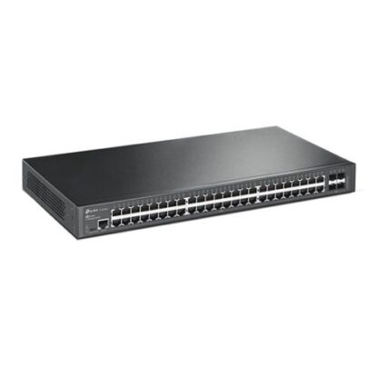02042024660b5b701bfeb TP-LINK (TL-SG3452) JetStream 48-Port Gigabit L2 Managed Network Switch with 4 SFP Slots, L2/L3/L4 QoS, Fanless, Rackmountable - Black Antler