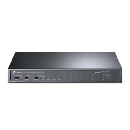 02042024660b5b7349a37 TP-LINK (TL-SL1311MP) 8-Port Unmanaged Desktop PoE+ Switch, 8-Port 10/100Mbps + 2-Port Gigabit RJ45 & 1 Gigabit SFP - Black Antler