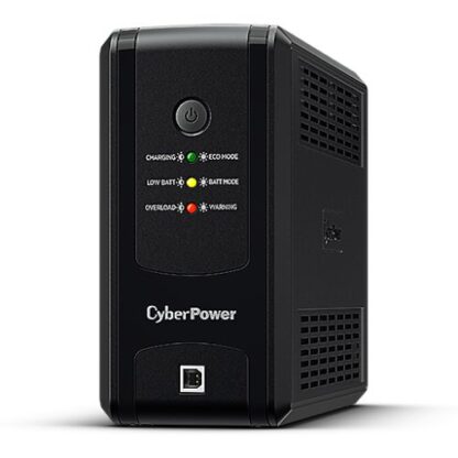 02042024660b5c39c9ce6 CyberPower UT 850VA Line Interactive Tower UPS, 425W, LED Indicators, 4x IEC, AVR Energy Saving, Up to 1Gbps Ethernet - Black Antler