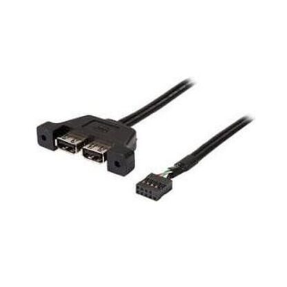 02042024660b5c4195965 Asrock USB 2.0 Cable for the DeskMini Mini-STX Chassis, 2 x USB 2.0 - Black Antler