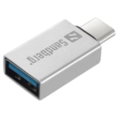 02042024660b5e8e40bff Sandberg USB Type-C to USB 3.0 Dongle, Aluminium, 5 Year Warranty - Black Antler