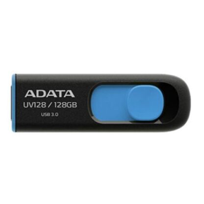 02042024660b5e9670d0b ADATA 128GB UV128 USB 3.0 Memory Pen, Retractable, Capless, Black & Blue - Black Antler