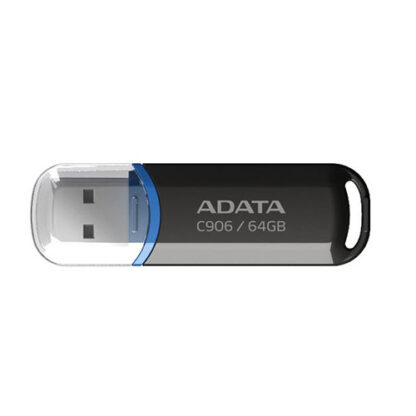 02042024660b5e98afade ADATA 64GB C906 USB 2.0 Memory Pen, Compact, Black & Blue - Black Antler