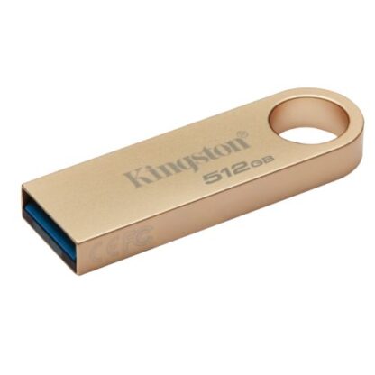 02042024660b5fbce5589 Kingston 512GB DataTraveler SE9 G3 Memory Pen, USB 3.2 Gen1 Type-A, Metal Gold Casing - Black Antler