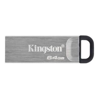 02042024660b5fbeb1994 Kingston 64GB DataTraveler Kyson USB 3.2 Gen1 Memory Pen, Metal Capless Design, R/W 200/60 MB/s - Black Antler
