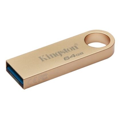 02042024660b5fbf2890f Kingston 64GB DataTraveler SE9 G3 Memory Pen, USB 3.2 Gen1 Type-A, Metal Gold Casing - Black Antler