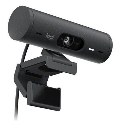 02042024660b613808a00 Logitech BRIO 500 FHD 4MP Webcam, USB-C, Light Correction, Auto-Framing, Show Mode, Privacy Shutter, Noise-Reducing Mics, Graphite - Black Antler