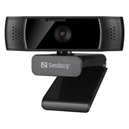 02042024660b61720b0c6 Sandberg USB Autofocus DualMic 1080p Webcam, Glass Lens, Autofocus, Auto Light Adjust, Digital Zoom, Stereo Mic, Clip-on/Stand, 5 Year Warranty - Black Antler