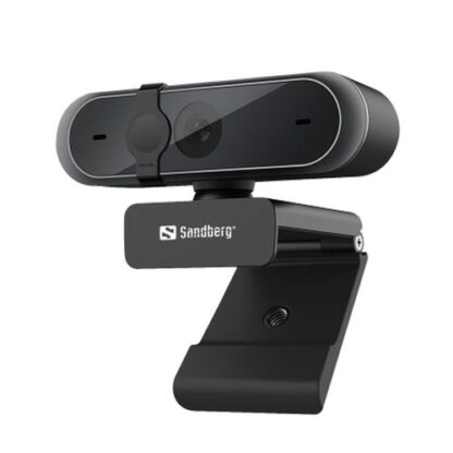 02042024660b6172f3964 Sandberg USB FHD Webcam Pro, 5MP, Omni-directional Mics, HD Video Calling, Autofocus & Light Correction, 80° Viewing Angle, 5 Year Warranty - Black Antler