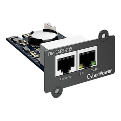 0504202466106246b8b01 CyberPower RMCARD205 Remote Management Card, SNMP-Network, Input for ENVSENSOR - Black Antler
