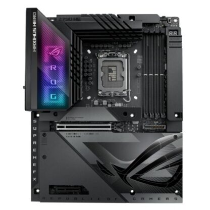 1704202466201b0c40094 Asus ROG MAXIMUS Z790 HERO BTF, Intel Z790, 1700, ATX, 4 DDR5, HDMI, 2 Thunderbolt, Wi-Fi 7, 2.5G LAN, PCIe5, RGB, 5x M.2, Advanced BTF *Requires a BTF Compatible Chassis* - Black Antler