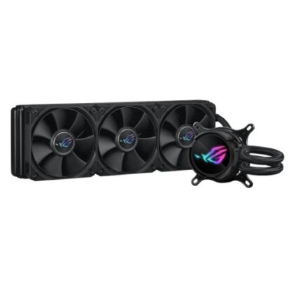 220420246626ca90595cf Asus ROG STRIX LC III 360 Liquid CPU Cooler, 360mm, 7th Gen v2 Asetek Pump, Rotatable Water Block - Black Antler