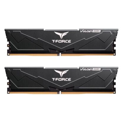 300420246630c593db2dc Team T-Force Vulcan 32GB Kit (2 x 16GB), DDR5, 6000MHz (PC5-48000), CL38, ECC, XMP 3.0, PMIC, DIMM Memory, Black - Black Antler