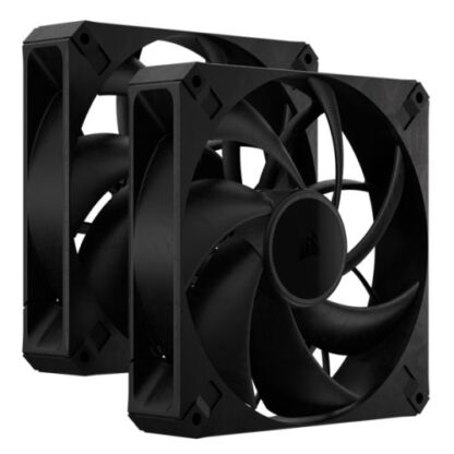 08052024663bd8f6a735e Corsair RS140 MAX 14cm PWM Thick Case Fans (2 Pack), 30mm Thick, Magnetic Dome Bearing, 1600 RPM, Liquid Crystal Polymer Construction - Black Antler