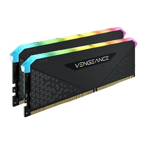 Corsair Vengeance RGB RS 32GB Memory Kit (2 x 16GB), DDR4, 3200MHz  (PC4-25600), CL16, XMP 2.0, 6 LEDs, Black - Black Antler