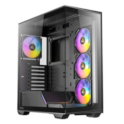 21052024664c9c574296d Antec C3 ARGB Gaming Case w/ Glass Side & Front, ATX, 4x ARGB Fans, Fan Controller, LED Control Button, Mesh Airflow, USB-C, Black - Black Antler