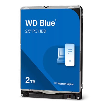 3005202466585f1d1690e WD 2.5", 2TB, SATA3, Blue Mobile Hard Drive, 5400RPM, 128MB Cache, 7mm, OEM - Black Antler