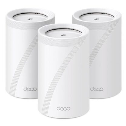 300520246658864092ba1 TP-LINK (DECO BE65) BE9300 Tri-Band Whole Home Mesh Wi-Fi 7 System, 3 Pack, 4x 2.5G Ports, MLO, Wireless/Wired Combined Backhaul - Black Antler