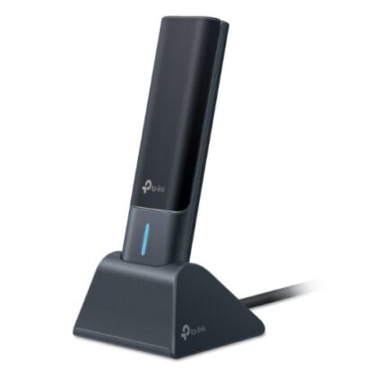 3005202466589079f03c8 TP-LINK (Archer TXE70UH) AXE5400 Wi-Fi 6E High Gain Wireless USB Adapter, Tri-Band, USB 3.0, MU-MIMO, OFDMA, WPA3, Cradle - Black Antler