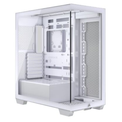 05062024666038b29fa6c Corsair 3500X Gaming Case w/ Glass Side & Front, E-ATX, No Fans, USB-C, Asus BTF Compatible, White - Black Antler