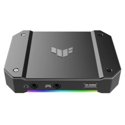 1806202466719d57e3840 Asus TUF Gaming Capture Box 4KPRO, 4K60 Video, Near-Zero Latency, HDR Passthrough, HDMI, USB-C, VRR, On-board Scaling, RGB Lighting - Black Antler