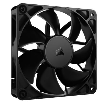 19072024669a6244476ca Corsair RS120 PWM 12cm Case Fan, Magnetic Dome Bearing, Daisy-Chain 4-Pin, 2100 RPM, AirGuide Tech, Black - Black Antler